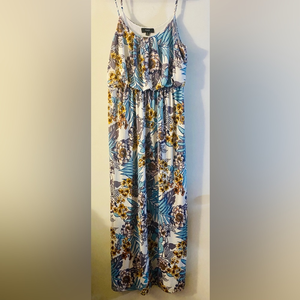 Maxi dress floral print Spaghetti strap